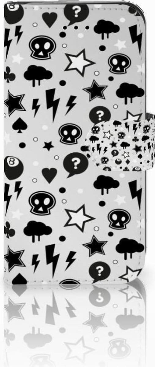 Telefoonhoesje met Naam iPhone 7 | 8 | SE (2020) | SE (2022) Silver Punk