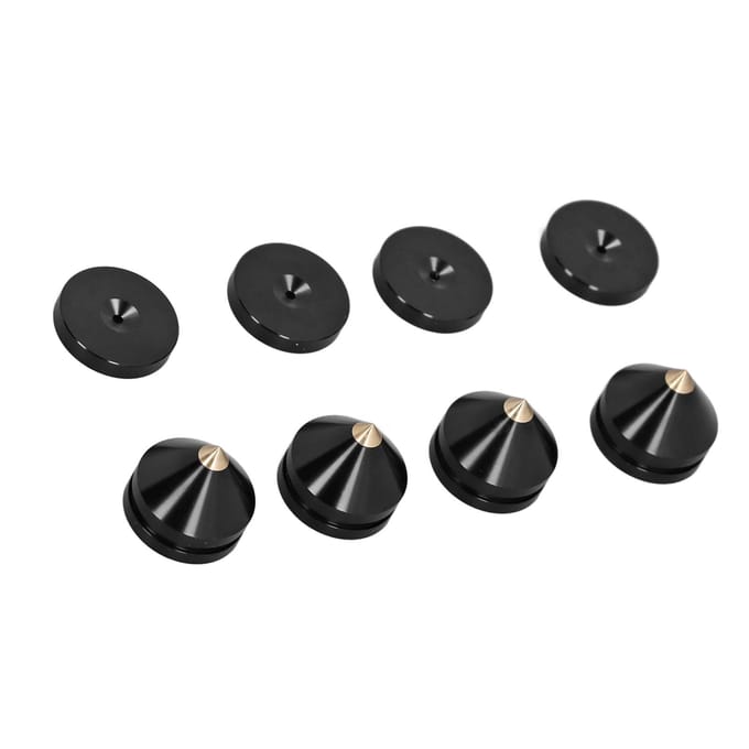 4 Set Luidsprekerspikes Vloerbeschermer Metalen Luidspreker Isolatiestandaard Voetjes Pad voor Thuis