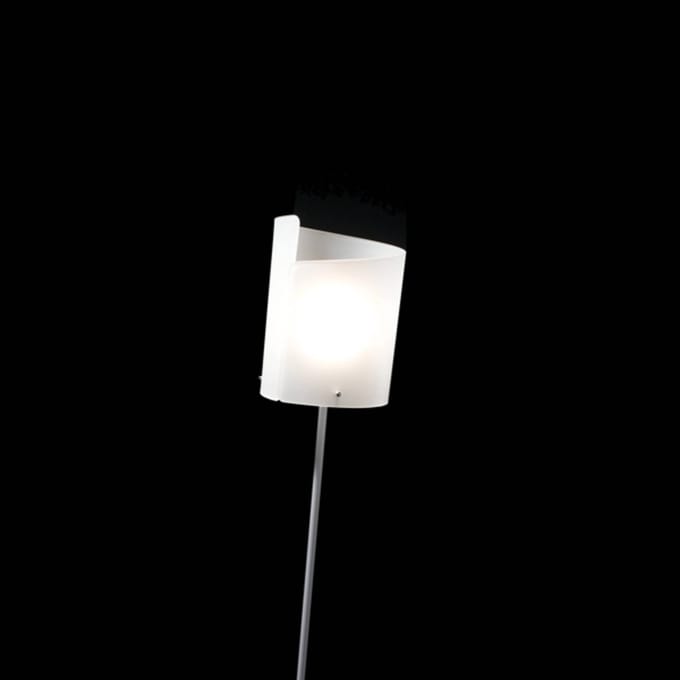 Selène Papiro vloerlamp, zilver