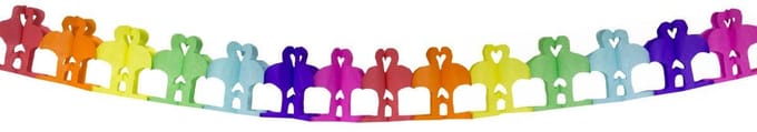 Folat - Slinger Papier Flamingo (6 meter)