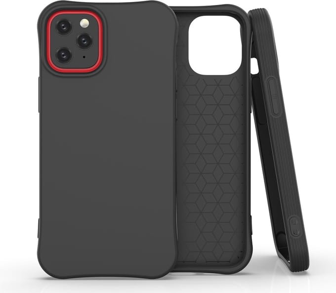 Peachy Soft case TPU hoesje geschikt voor iPhone 12 mini - zwart