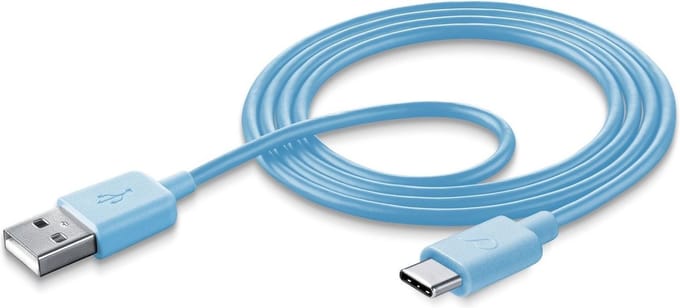 Cellularline 8018080325779 USB-kabel 1 m USB A USB C Blauw