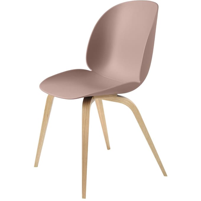 Gubi - Beetle Dining stoel - sweet pink - Eiken - roze
