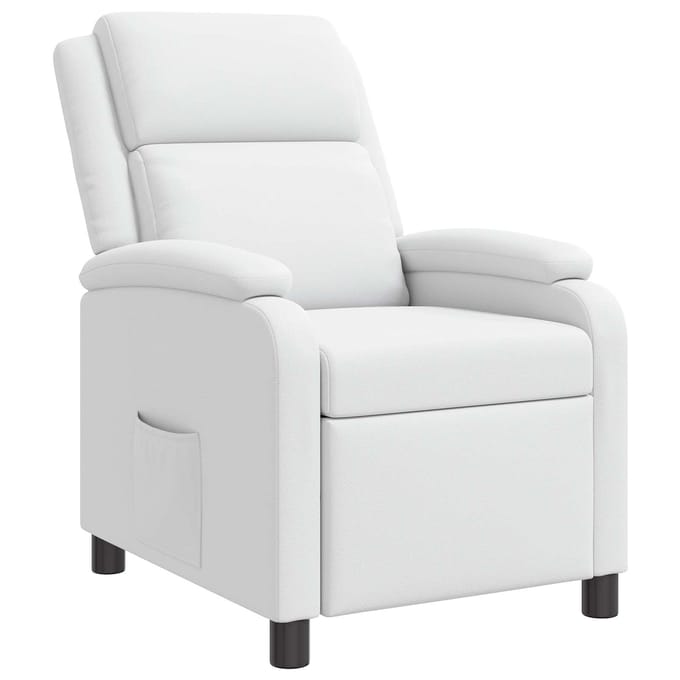 vidaXL - Recliner - Wit - Kunstleer
