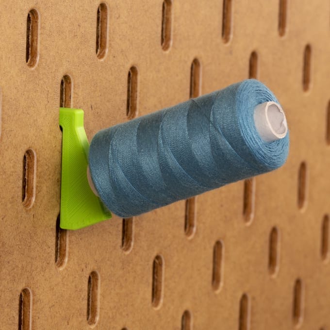 6-pack Spoelhouder 500m - Short - Lichtgroen - Printboard - Past op Ikea Skadis pegboards