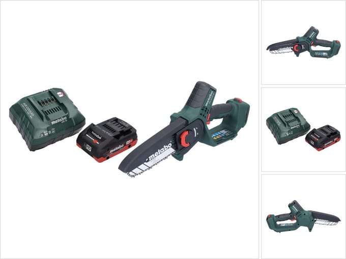 Metabo MS 18 LTX 15 accu-houtzaag 18 V 15 cm 5 m/s + 1x accu 4,0 Ah + oplader