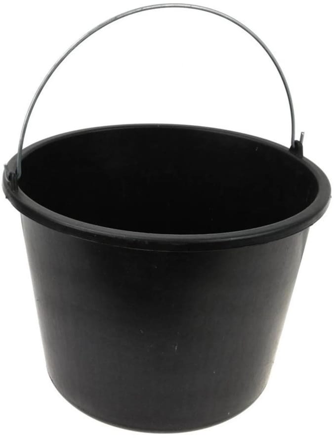 GEKO Bouwemmer - Sterke metalen handgreep - Polypropyleen - 16 liter