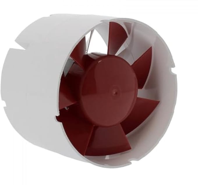 Ventilator voor efficiënte luchtafzuiging 190 m³/h