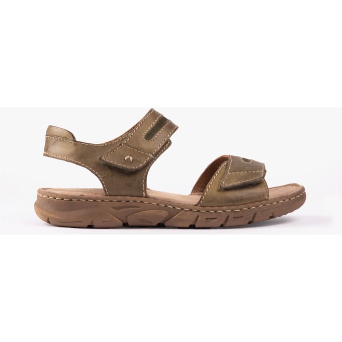BRENDA 08 Dames Sandalen Khaki