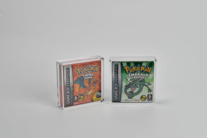 Acrylic Case GBA spellen- Gameboy advance - Acryl - Box protector - Magnetische sluiting