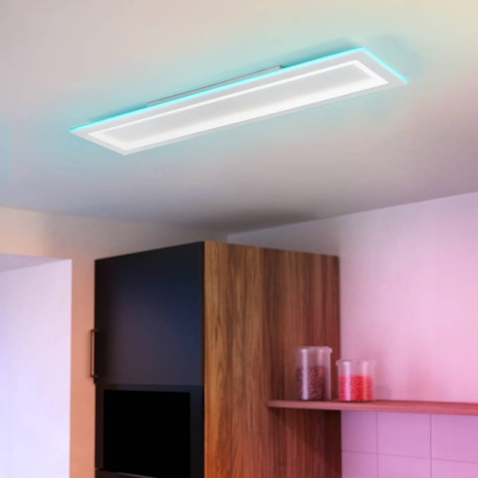 EGLO connect LED plafondlamp Padrogiano-Z 1-lamp, 120 x 30 cm