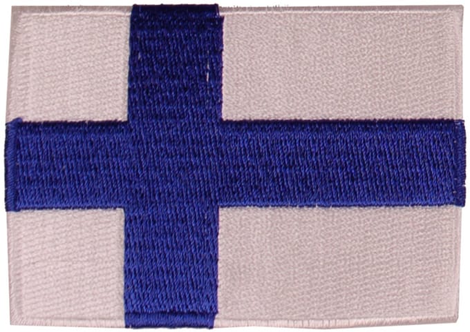 Strijkapplicatie/Patch - Vlag Finland - 8x6cm