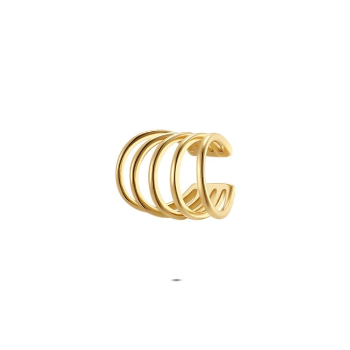 Twice As Nice Earcuff in zilver, meerdere ringen Goudkleurig