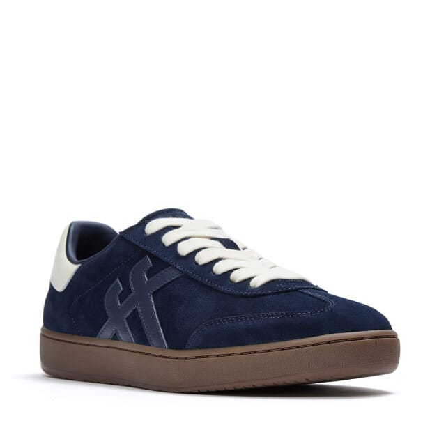 FitFlop De Dash FF herensneakers van suède met T-neus DONKERBLAUW - Maat 44