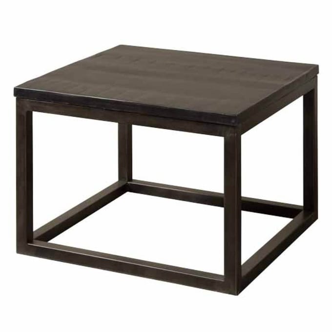 Tower Living - Paterno bijzettafel vierkant - 60 cm - zwart