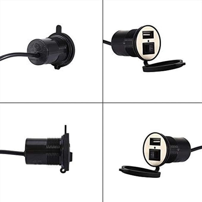 Oplaadbare USB Lader voor Motorfiets, Handvat Lader voor Smartphones en Accessoires