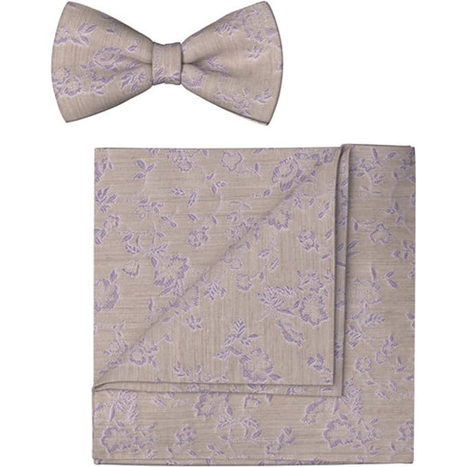 OLYMP Vlinderdas / pochet set, Lila