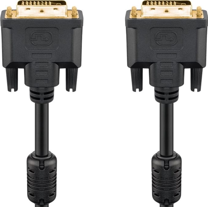 Goobay DVI-D Full HD Cable Dual Link, gold-plated 1.8 m
