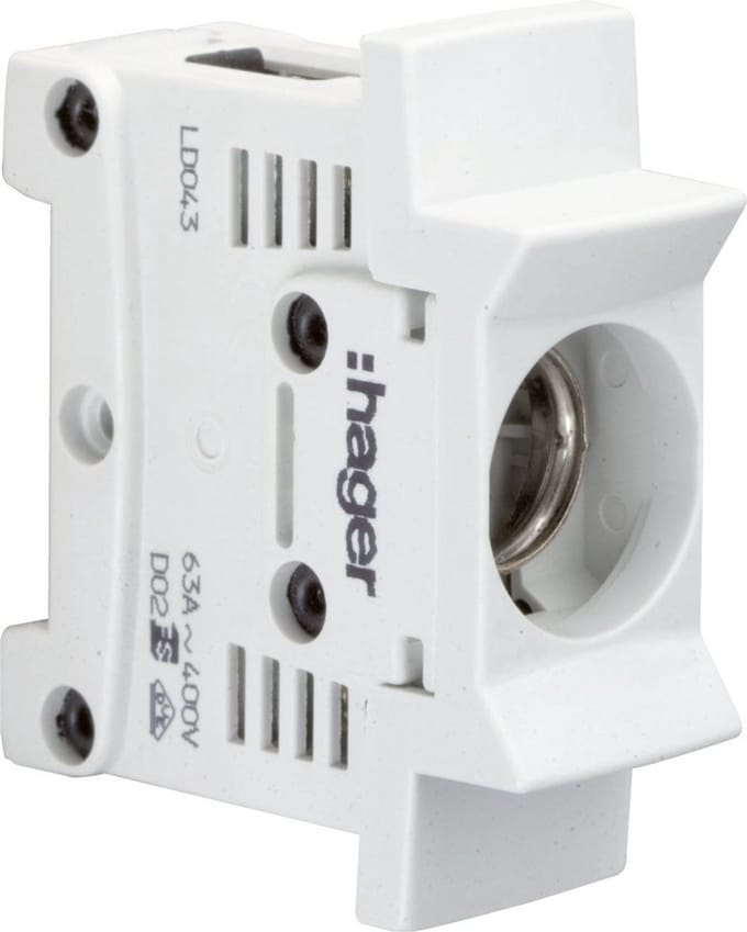 Hager LD043 Neozed zekeringhouder Afmeting zekering : D02 63 A 400 V 1 stuk(s)