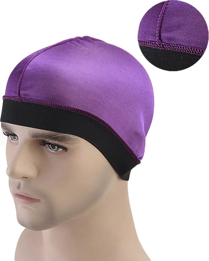 Cabantis Wave-Cap - Stretch - Durag - Hoofddeksel - Scooter Helm - Paars