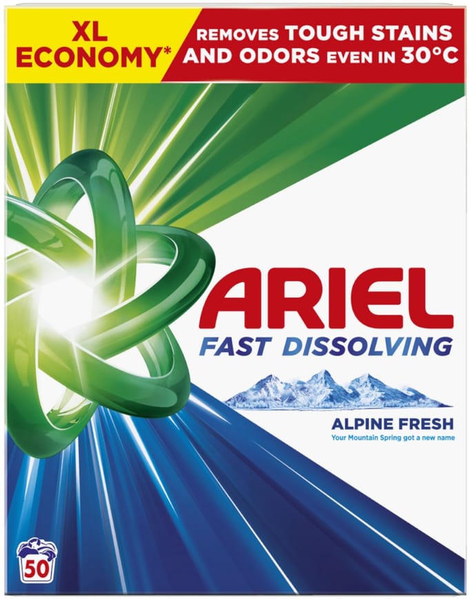 Ariel Poeder - 50sc/2.75kg - alpine fresh - fast dissolving