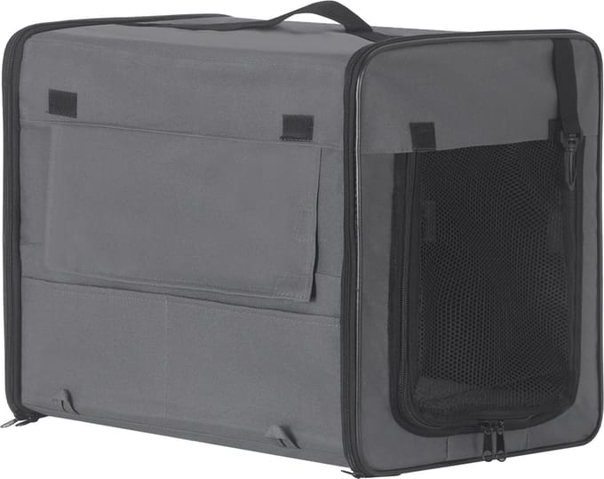 Bolt Edge Hondenbench - Grijs - Stof - Voor auto en thuis - 61x46x51cm