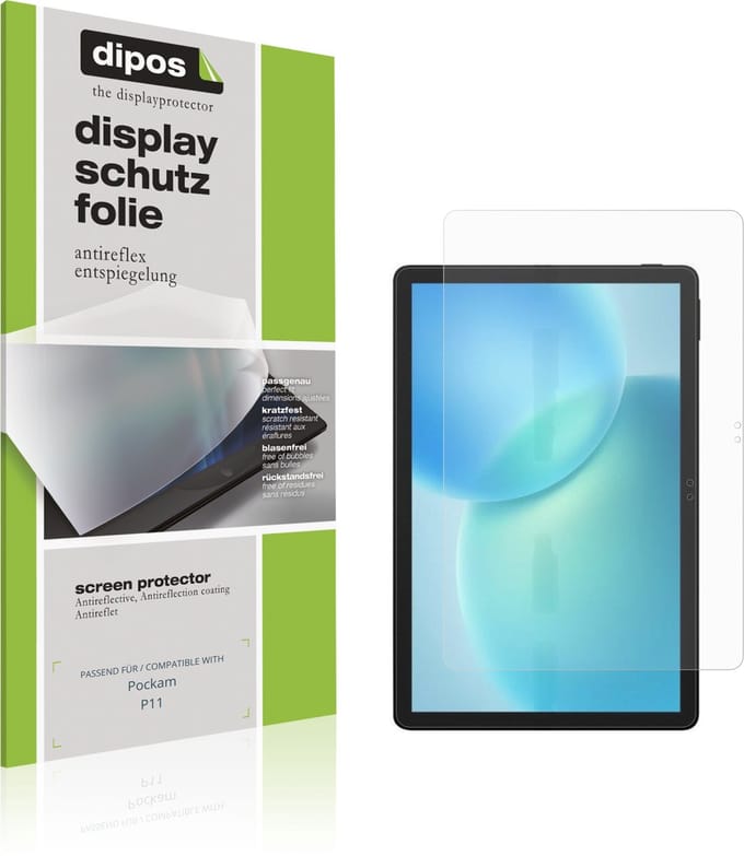 dipos – 2x Matte Beschermfolie geschikt voor Pockam P11 | Krasbestendige & antireflecterende Screenprotector Ultra-Thin
