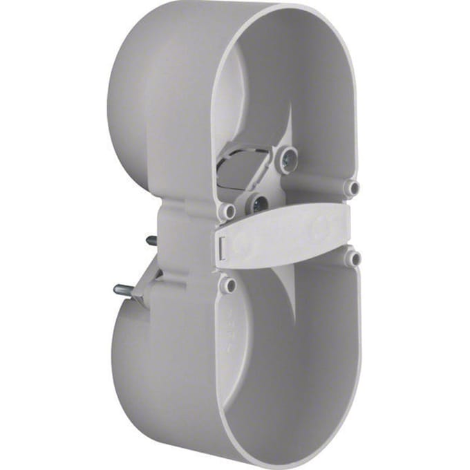 Hager Berker Integro 2-Gang Contact Protection Box Grey - 9191502