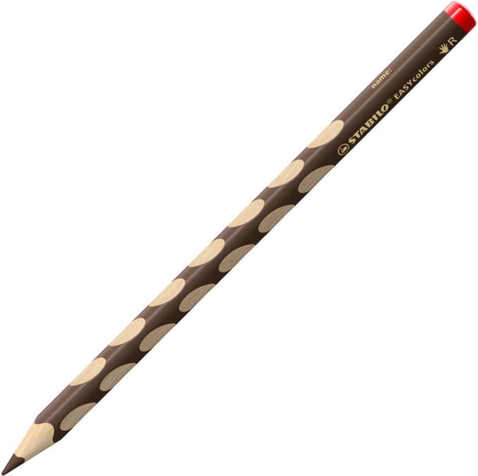 Ergonomisch kleurpotlood EASYcolors, voor rechtshandigen, Nr. 635 darkbrown