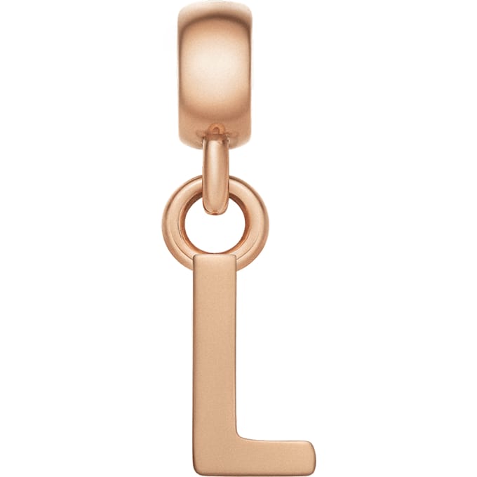 Daniel Wellington DW Charm Letter L Rose Gold