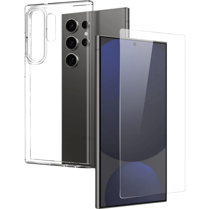 Northjo Samsung Galaxy S25 Ultra Hoesje en Screenprotector Transparant
