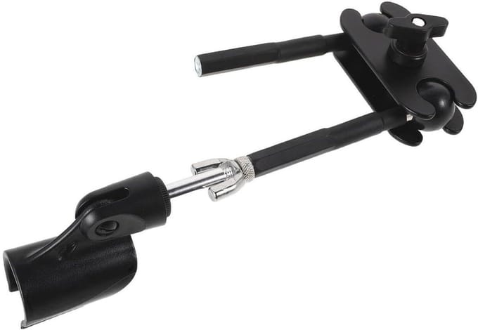 Microfoonbeugel - Microfoonhouder Klem - Muziek Opnemen - Universele Positionering - 28 cm - Zwart