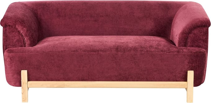 ALNOR - Tweezitsbank - Bordeauxrood - Chenille