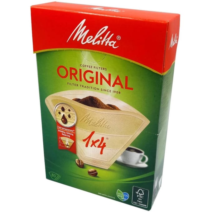 Melitta Original 1x4 brown (80 pcs) Coffee Filters