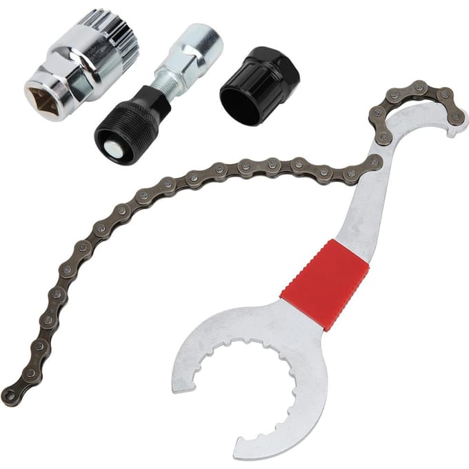 Support de retrait de chaîne de vélo Retrait de cassette Rétrofrein Retrait de pédalier Outil de retrait gray