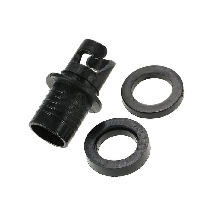 Slangadapter Connector HR Ventielen Kajak Opblaasboot Vlot Voetpomp Elektrische Pomp black