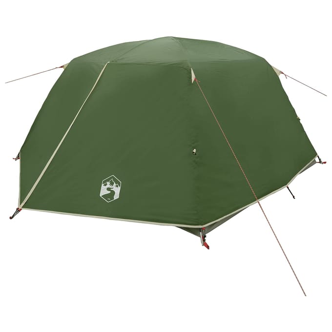 vidaXL - Backpacking - Tent - 4-persoons - Groen - 185T - Polyester - met - PU - Coating