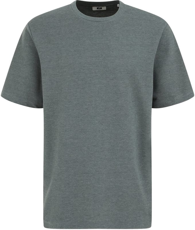 WE Fashion Heren relaxed fit T-shirt met structuur