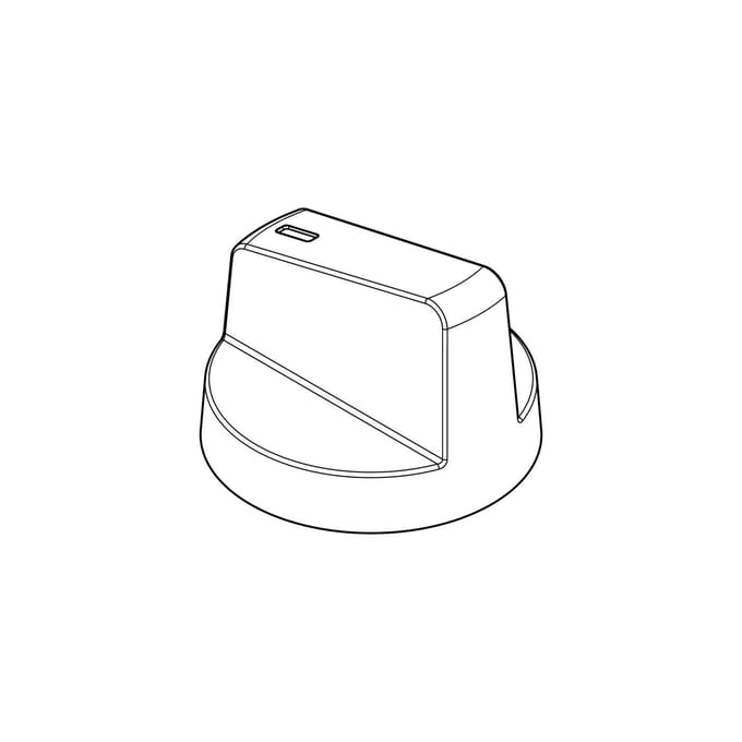 AEG knop, thermostaat, mat zwart, 140184866295