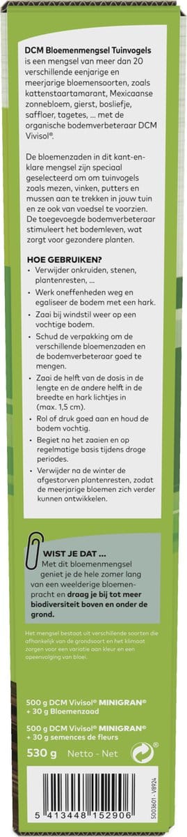 DCM BLOEMENMENGSEL TUINVOGELS 0,530KG