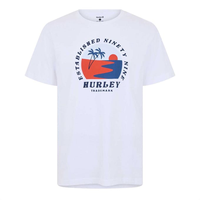 Hurley Heren Strand T-Shirt (Wit)