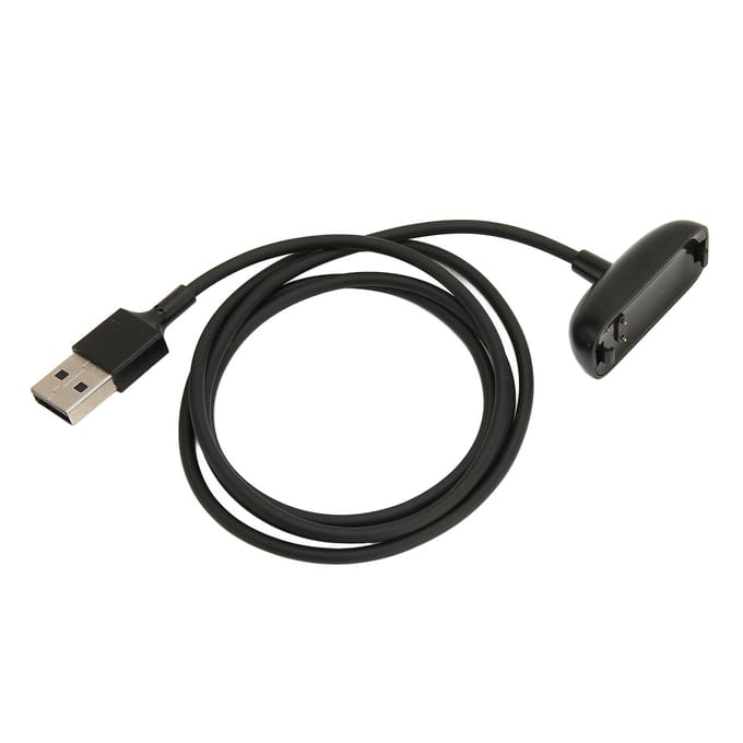 3.3ft Smartwatch Oplaadkabel voor Fitbit Inspire 3 Anti-Interferentie Vervangend Opladen black