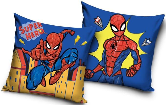 Spiderman Super Hero Velours Kussenhoes 40x40 cm