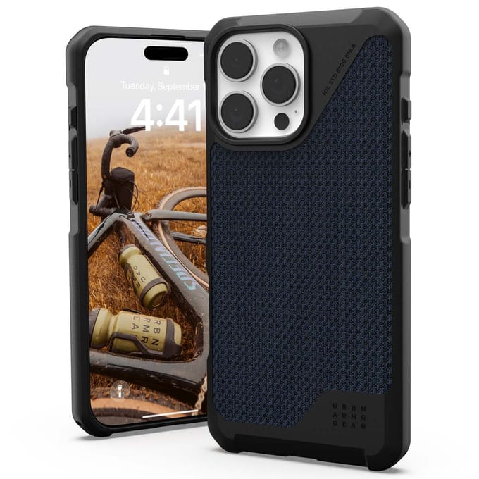 UAG Metropolis LT MagSafe Backcover voor de Apple iPhone 16 Pro Max - Kevlar Mallard