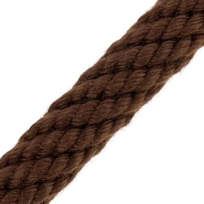 Leuningskabel Acryl - Afsluittouw Trapleuning - Veiligheid Binnen Buiten - Gedraad Speciale Constructie - 40mm Per Meter - Bruin