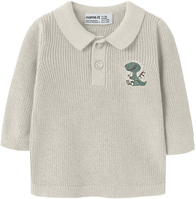 NAME IT - NBMKOLLA LS KNIT POLO - Baby - Cardigans