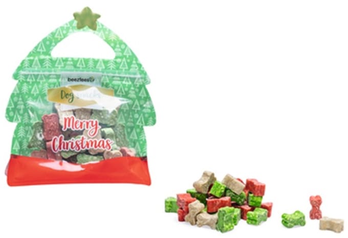 Beeztees Kerst Kadotas Kluifjes Mix - Hondensnack -