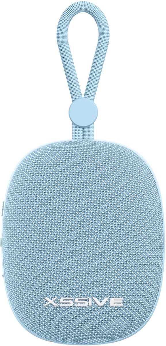 Mini Speaker Bluetooth 5.3 - 12+ Uur Afspeeltijd - Spatwaterbestendig - Draadloze Speakers Klein - Blauw
