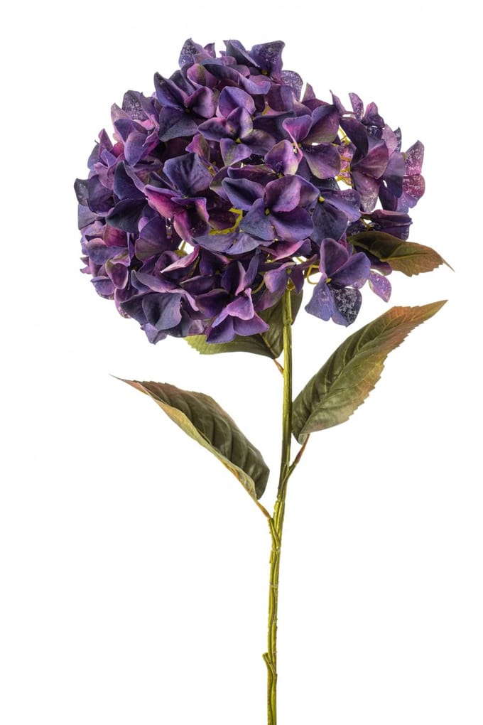 Emerald - Kunstbloem Hortensia XL 90cm paars - Kunstplant voor binnen
