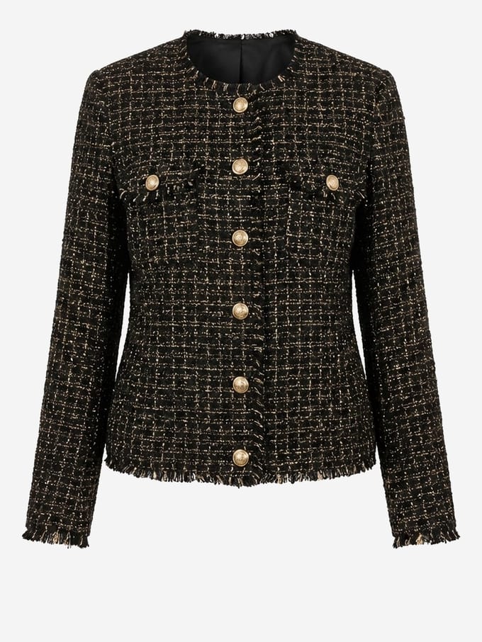 OMBRE Blazer - Regular Fit - Knopen Zwart L
